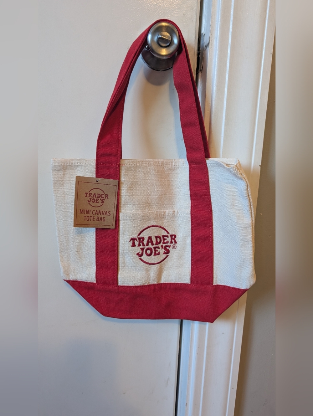 Trader Joe's Mini Canvas Tote Bag